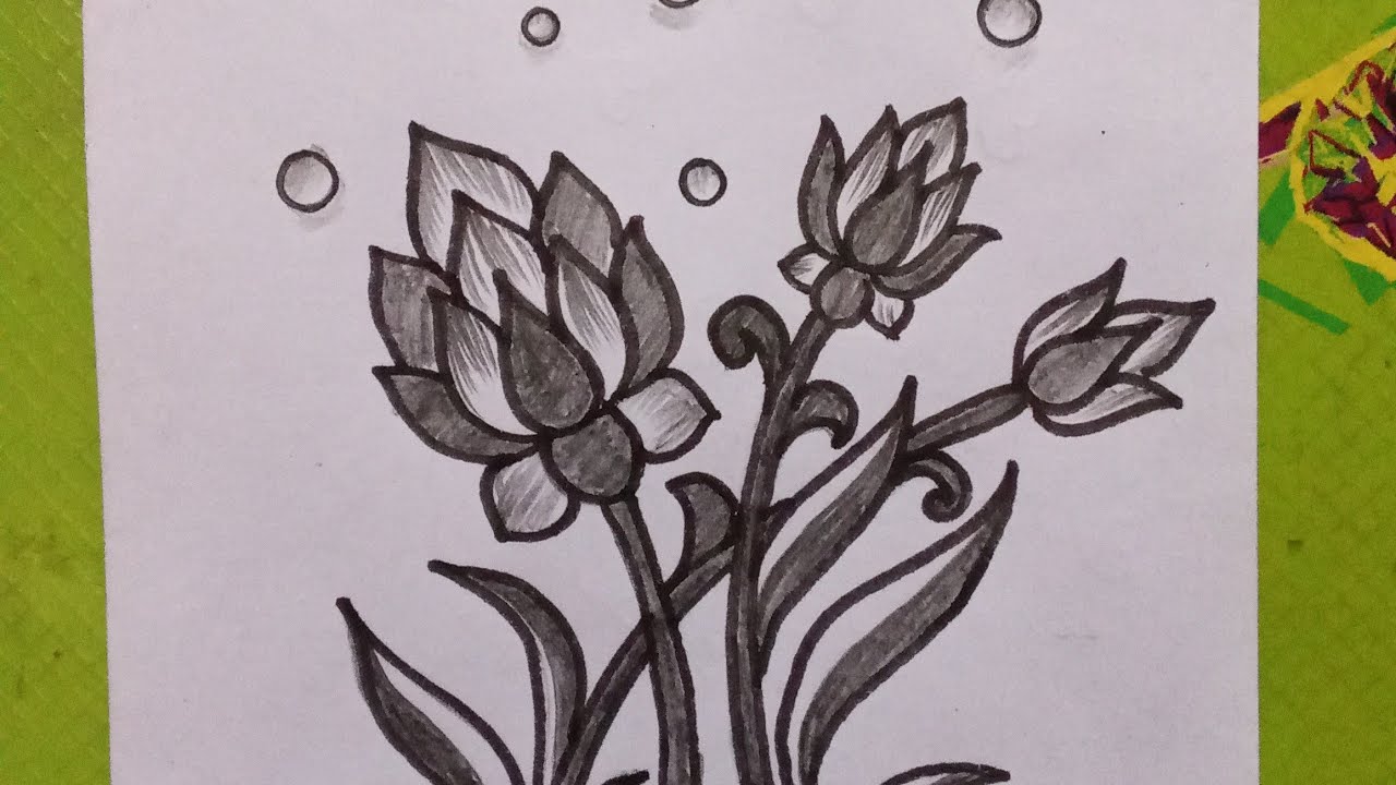 How to draw a beautiful flower🌷