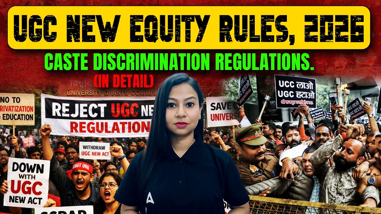 UGC New Equity Rules 2026 | Caste Discrimination Regulations Explained ...