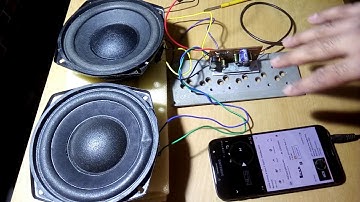 4440 Single ic Amplifier Board Full Wiring & Sound Test