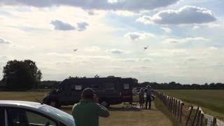 BBMF Spitfire P7350 & Hurricane LF363 flypast at Headcorn 27/06/15 by duprebs 960 views 8 years ago 31 seconds