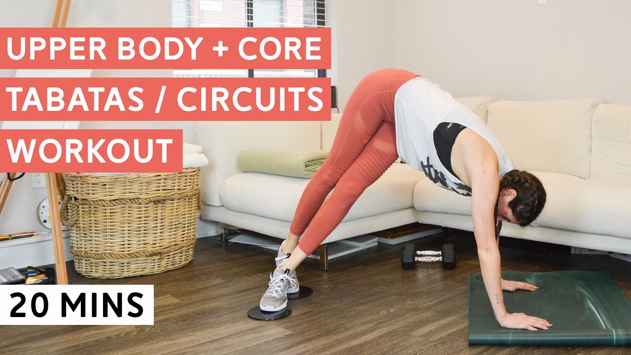 Upper Body + Core Workout (Tabatas and Weighted Circuits)