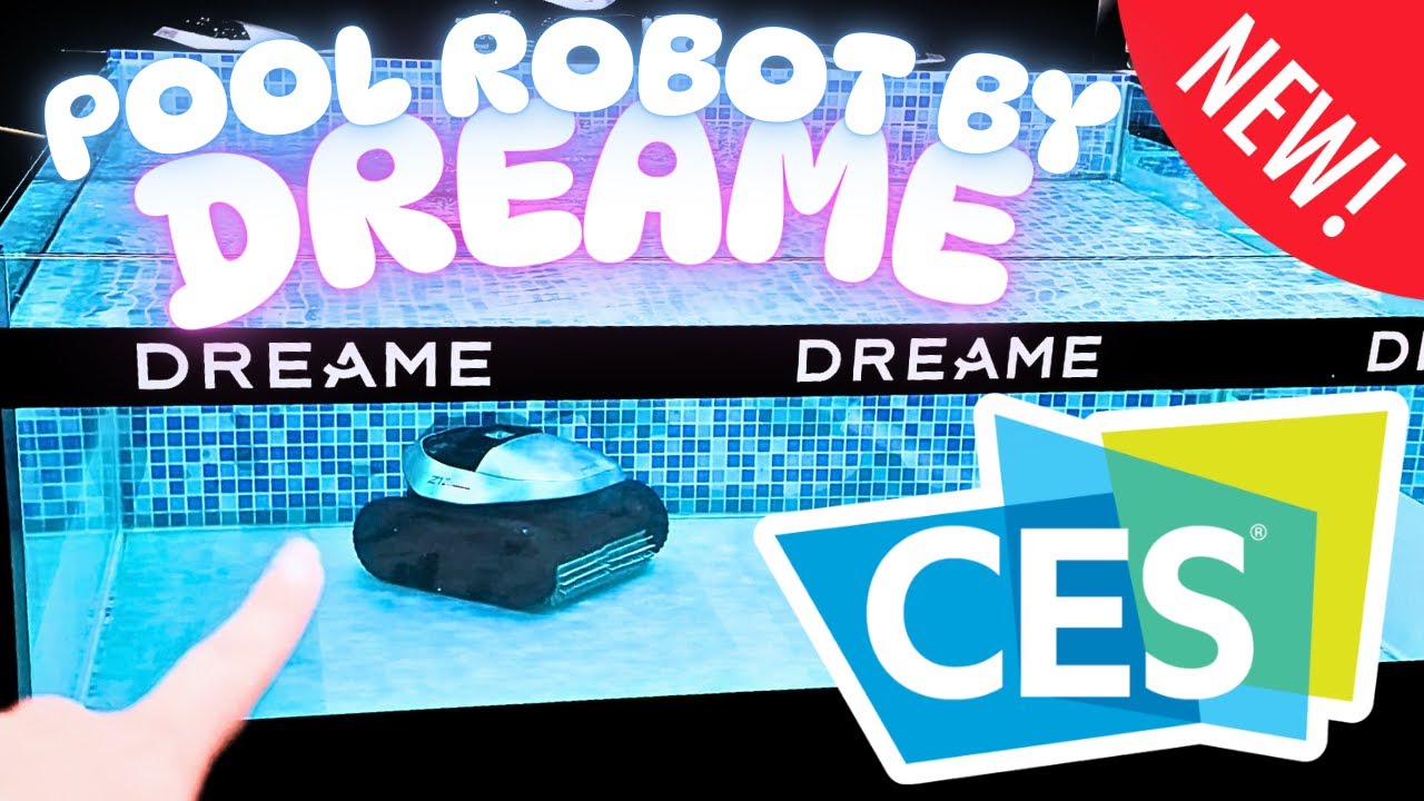 CES 2025 Pool cleaning! Dreame Z1 Pro Robotic Pool Cleaner! Pool Robotic Vacuum