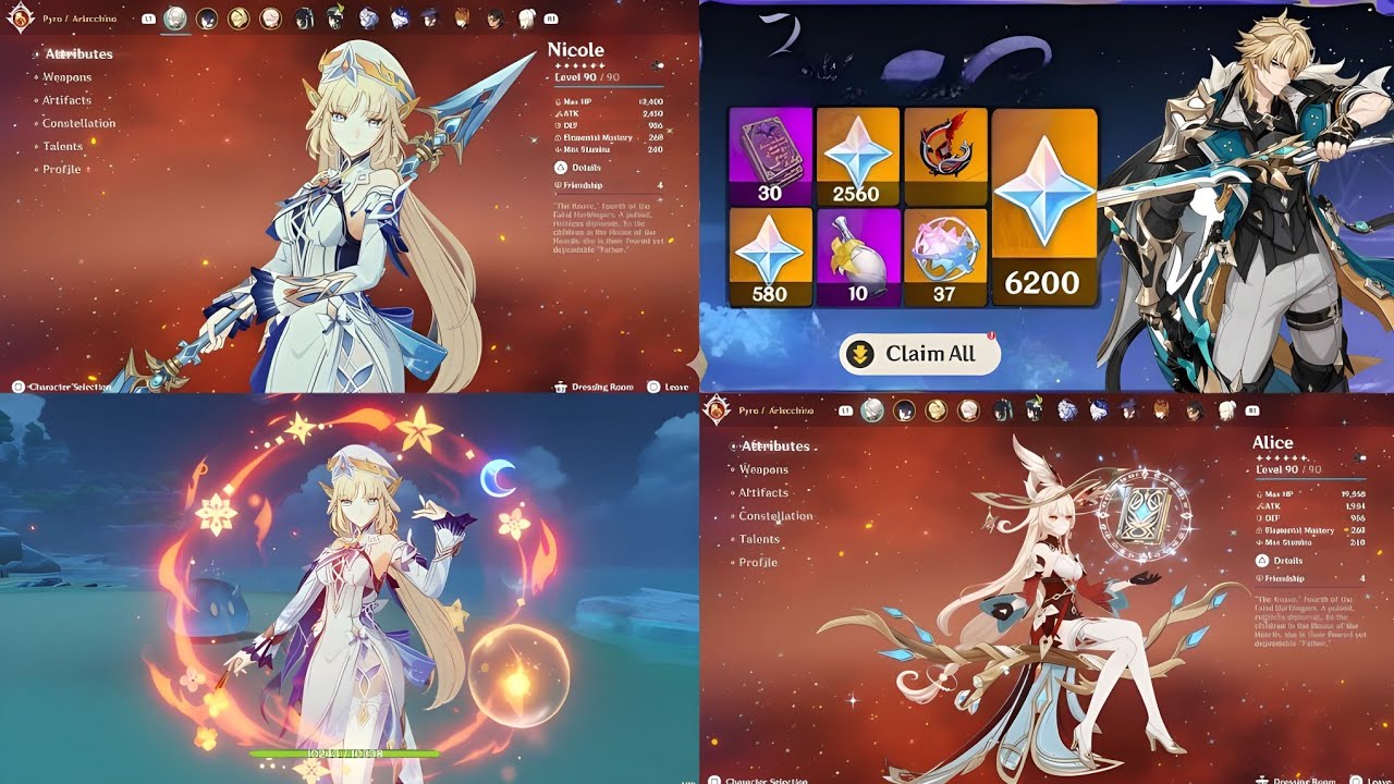 В предстоящем обновлении 6.4 вас ждут бесплатные Примогемы и геймплей с Лоэном, Алисой и Николь! ...