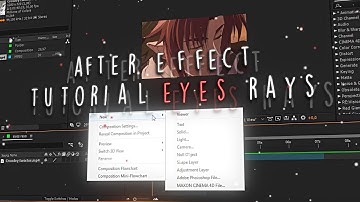 Tutorial AMV Eyes Rays - After effect