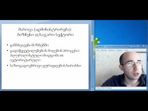 სახელმწიფო მართვა. I ლექცია. III ნაწილი