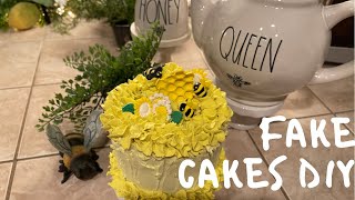 Fake Desserts/Small Lemon And Bee Cake DIY