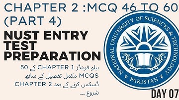 NUST Entry Test Preparation Plan(45 days)for NET-II February 2023 #NUST #NET-II @Bloch_Sir Ahmadani