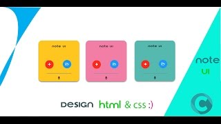 note UI  design in html and css