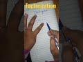 Solve Quadratic equation using factorization #factorization #viral #short #math #10class