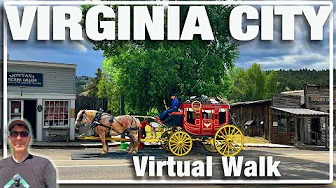 Walking Tour of Virginia City, Montana | Historic Main St & Neighborhoods | Virtual Treadmill Walk
