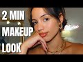 2 MINUTE MAKEUP ROUTINE tips + tricks for beginners! | look put together fast | Janelle Mariss