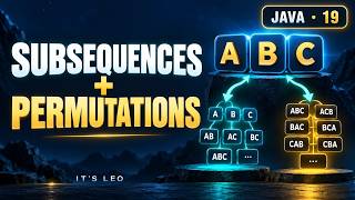 Subsequences & Permutations in Java | Animated DSA #19