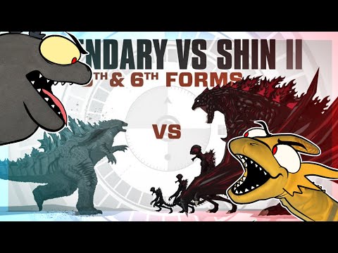 Godzilla Reacts to REMATCH: Legendary Godzilla vs Shin Godzilla's 5th and 6th forms