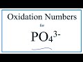 Oxidation Numbers in Phosphate Ion