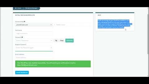 How to install WordPress in SPanel