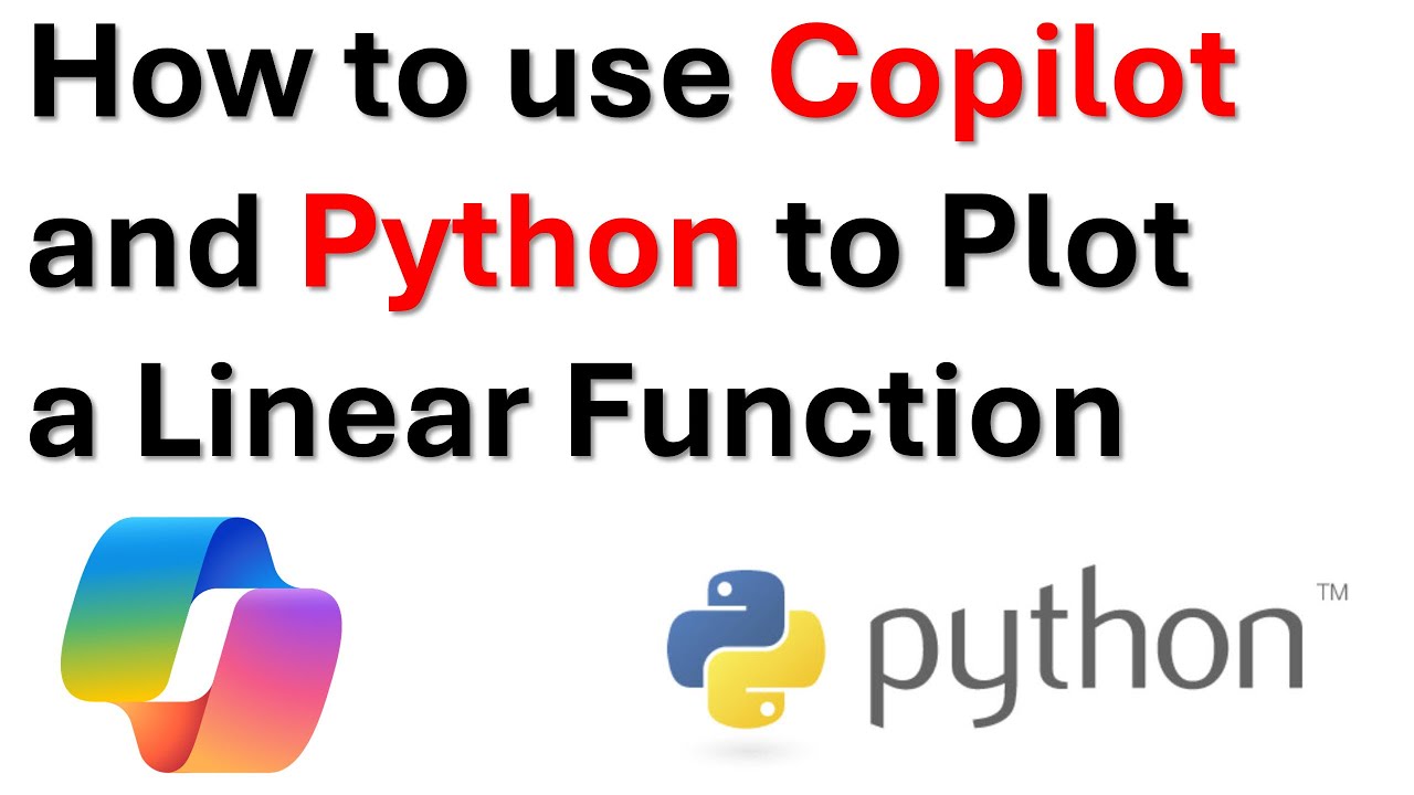How to use Copilot to Plot a Linear Function in Python - YouTube