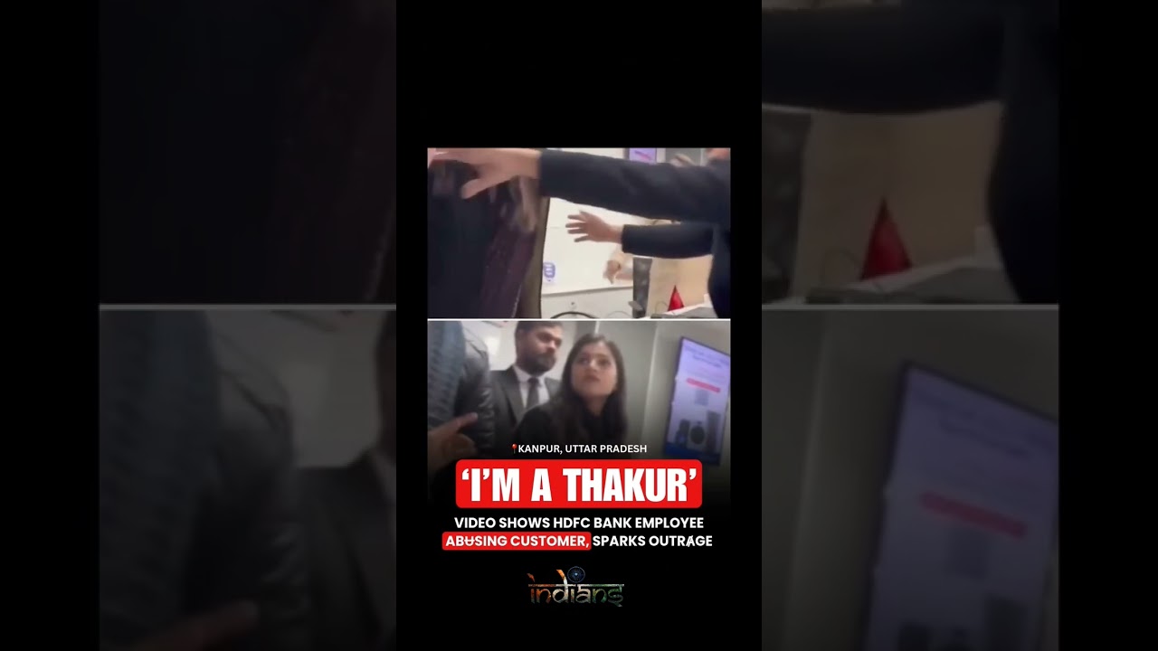 A video from Kanpur, Uttar Pradesh, showing an HDFC Bank employee 