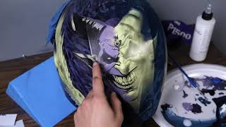 HD Stencils Demo: Painting Dragon, Beast, Demon, and Warrior on a Custom Helmet