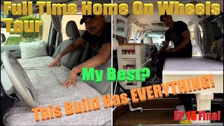 Toyota Sienna Full Time Living Home On Wheels Camper. DIY Vanlife Build Tour EP15 Finale