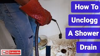 How To Snake Out A Shower Drain