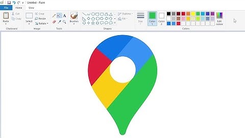 How to draw the Google Maps logo using MS Paint | How to draw on your computer