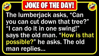 🤣 BEST JOKE OF THE DAY! - An old man applies for a job as a lumberjack, but the... | Funny Jokes