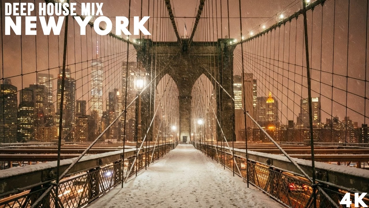 NEW YORK Deep House Mix 🗽❄️ Snowfall Skyline Escape 4K | EPISODE 79 | AEVE
