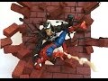 "Exploding Wall" Venom vs. Spidey Display (6" Scale)