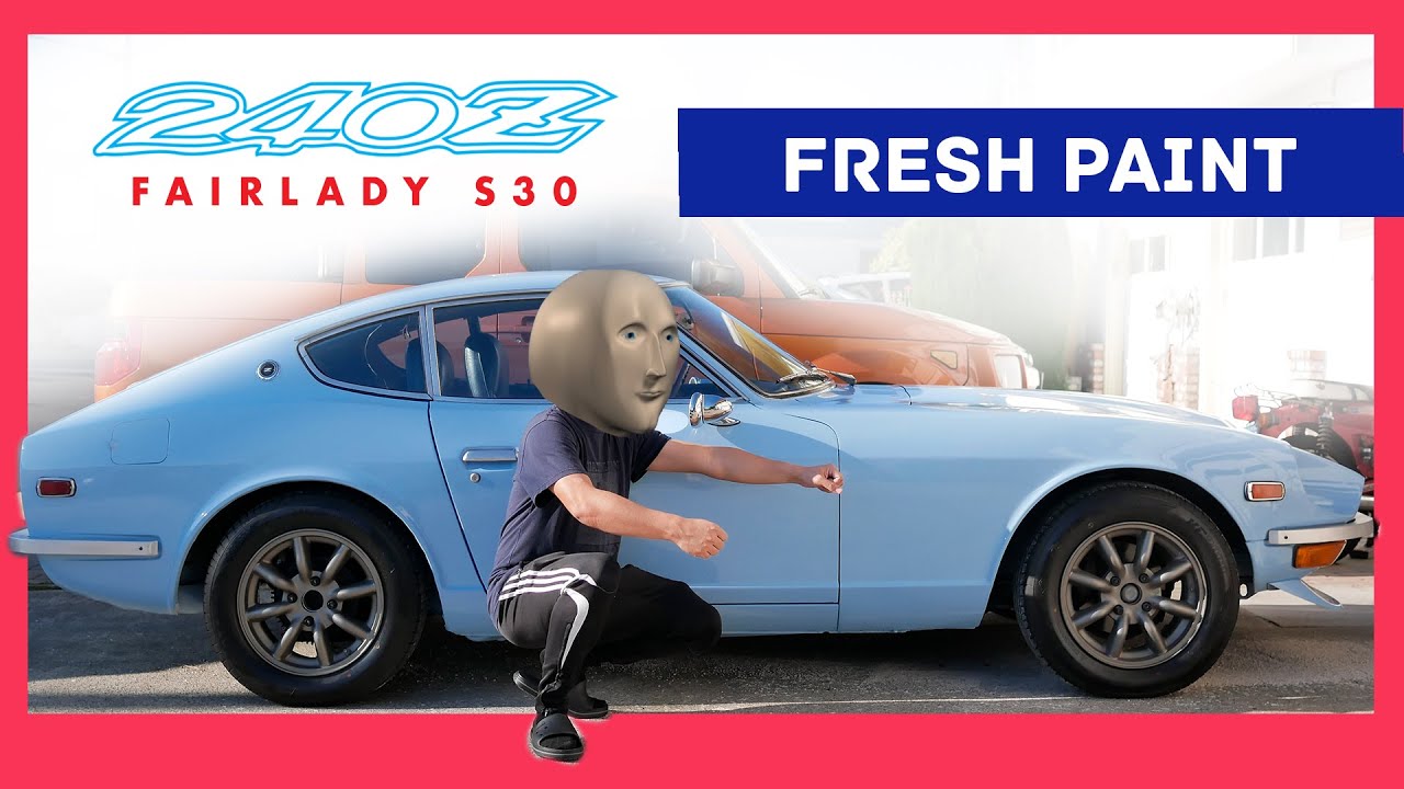 My freshly painted 1973 Datsun 240z fairlady L28 fuel injection swapped