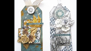 Mixed Media Tags Tutorial- with 7 Dots Studio