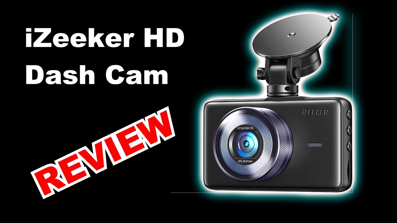 iZEEKER Dash Cam Front and Rear with SD Card 1080p Full HD Car Camera, Dual Dash Camera for Cars with Accident Recording, Parking Monitor, Night