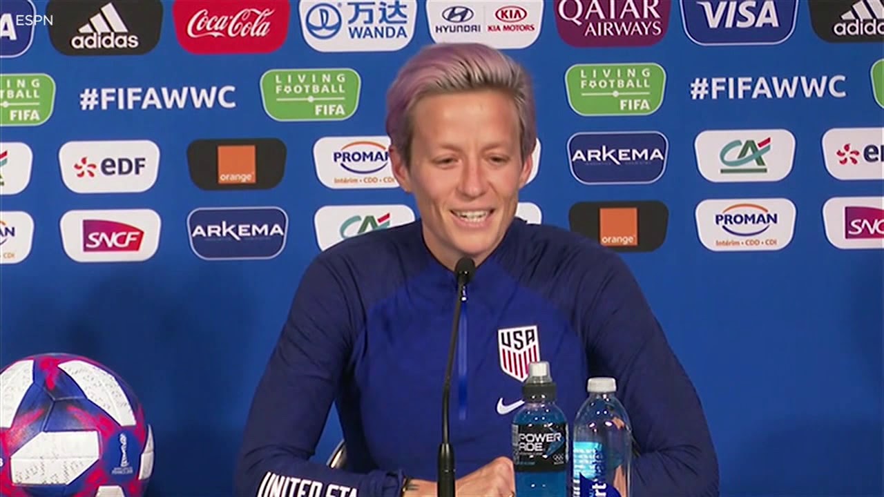 newspaper mockup Megan Rapinoe discusses White House comment