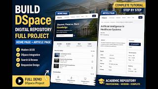 DSpace Bootstrap 5 Theme | Full Academic Repository UI Tutorial