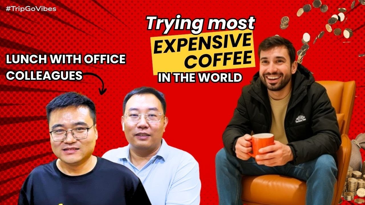 Trying the MOST EXPENSIVE Coffee in the World – LUNCH WITH  COLLEGUES | ARSALAN SHAR | TRIPGO VIBES