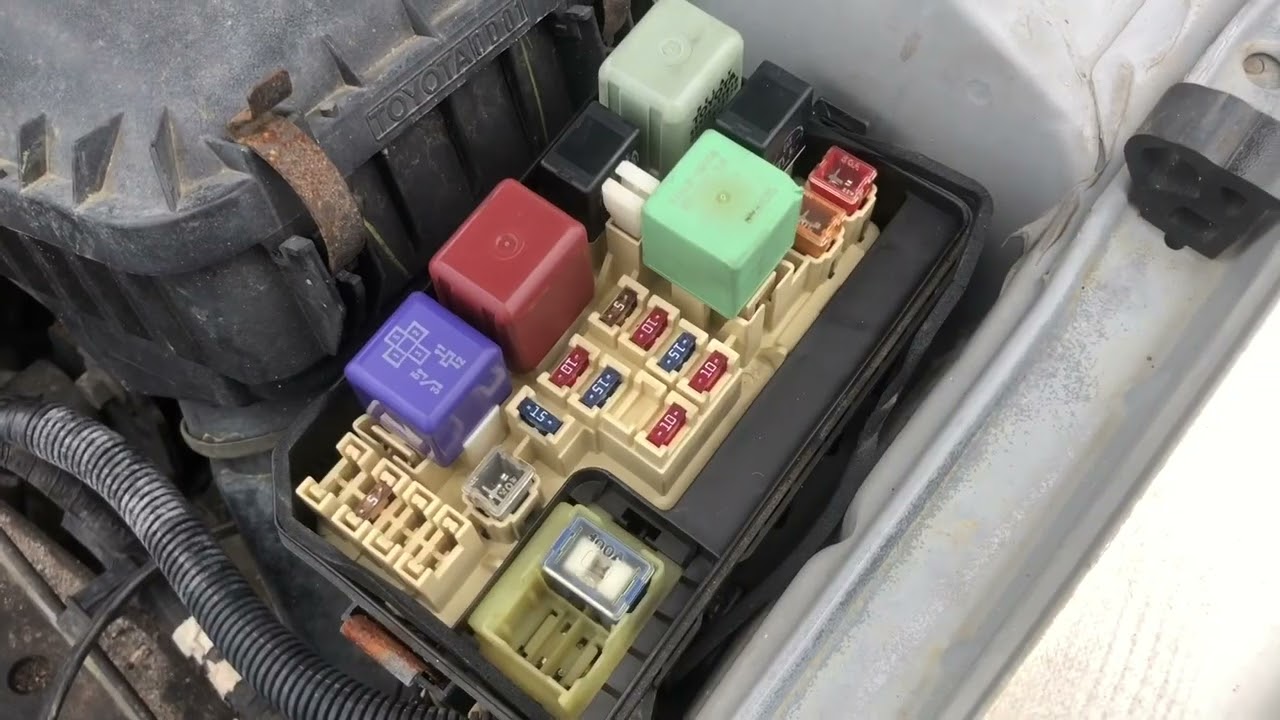 1998-2002 Toyota Corolla Fuse Box Location & Relay Location