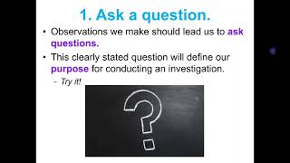 Unit 1 Lesson 4: The Scientific Method
