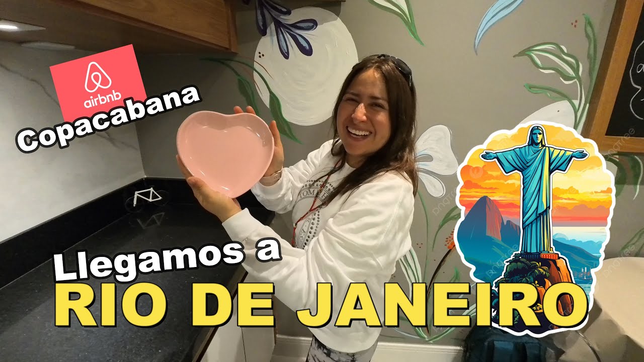 Llegamos a Rio de Janeiro!!! Nos hospedamos en un Airbnb en Copacabana.