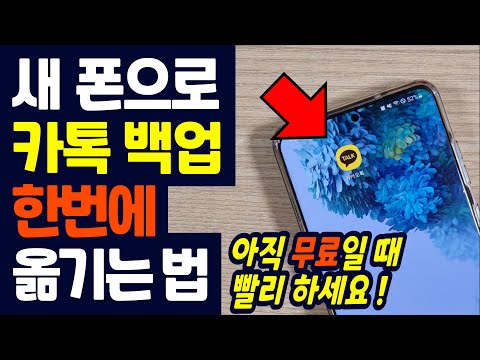   폰 바꾸고 카톡 백업 모르신다면 1달 무료 꼭 쓰세요 카톡 대화 내용 사진 영상 파일등 간단하게 옮기기