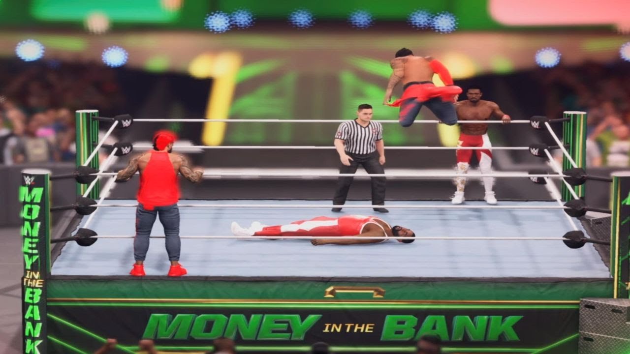 WWE Money in The Bank The Street Profits vs The Usos YouTube
