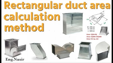 83 - HVAC rectangular duct and duct fittings  area calculation for a project