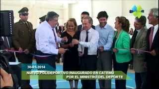 NUEVO POLIDEPORTIVO INAUGURADO EN CATEMU 30 01 2014