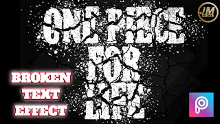 Broken Text Effect using PicsArt | JM EDITS