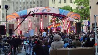 Chance the Rapper performing at the Today Show Concert Series at Rockefeller Center in New York