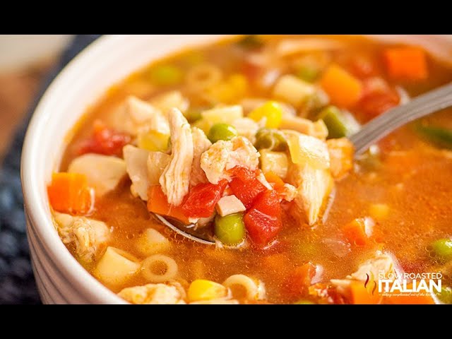 Slow Cooker Chicken Noodle Soup - The Slow Roasted Italian