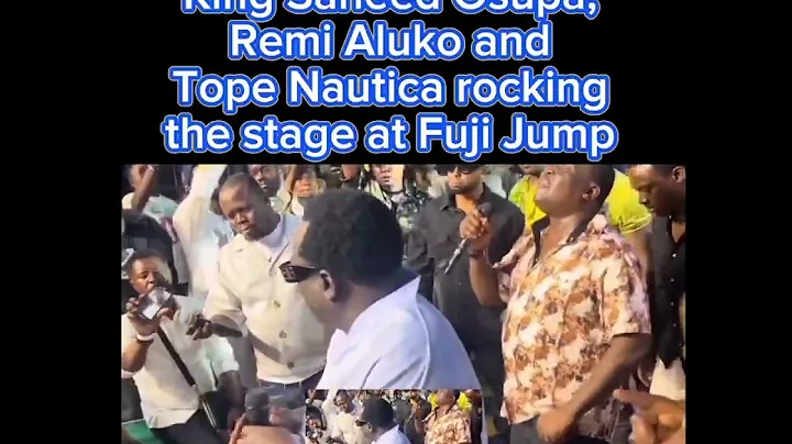 King Saheed Osupa, Remi Aluko and Tope Nautica rocking the stage at Fuji Jump