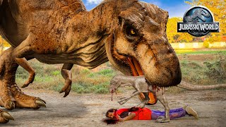 Jurassic World Camp Cretaceous Fan Made Film Part 4 | T Rex Chase | Huzi Films
