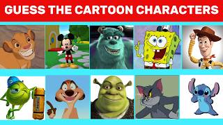 🏆 Can You Guess All 20 Cartoon Characters? | 4 Difficulty Levels! 🎭