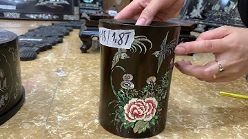 bàn phấn khảm ốc,khay trà gỗ trắc,ống bút,ấm trà gỗ trắc,cháp trầu cẩn ốc,tranh thuận buồm khảm ốc