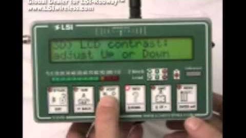 LSI GS550 Crane Safe Load Indicator Display Settings