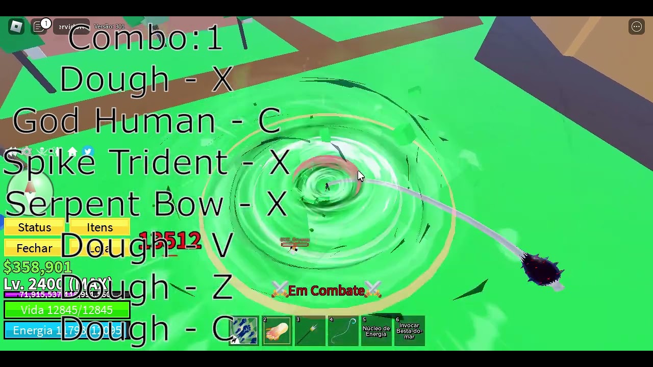 Combo One Shot With Dough Awakening And Godhuman